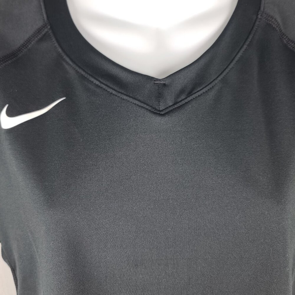 Nike Women's Black White Club Ace Short-Sleeve Volleyball Jersey Size L - Picture 7 of 9